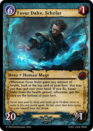 Favar Dahv, Scholar (x1)