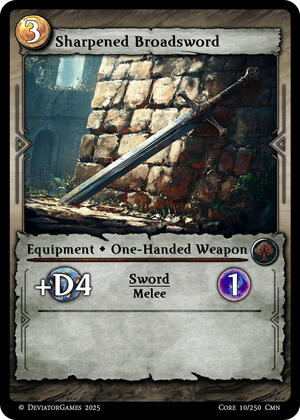 Sharpened Broadsword (x1)